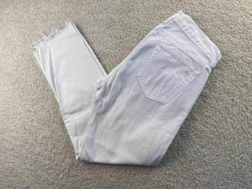RAG & BONE Jeans Herren 30 STANDARD ISSUE FIT 2 SLIM LEG weiß roher Saum SELVEDGE