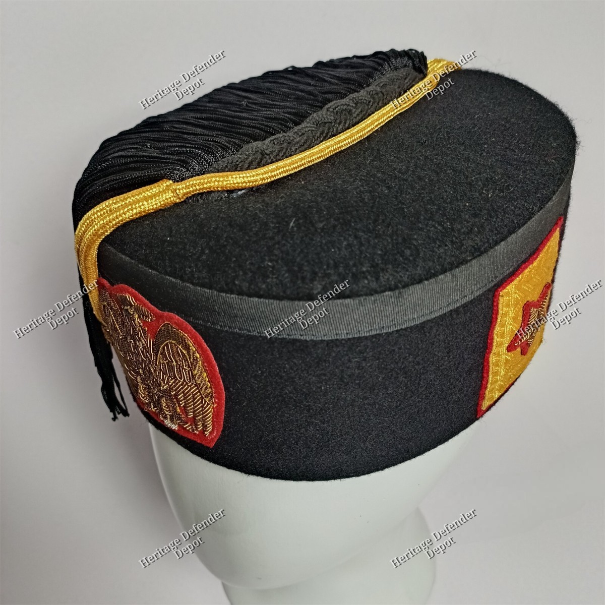 WW2ファシスト・イタリア軍 熱帯服上衣(ベルサリエリ徽章)+フェズ /アフリカ WW2ファシスト・イタリア軍 熱帯服上衣(ベルサリエリ徽章)+フェズ