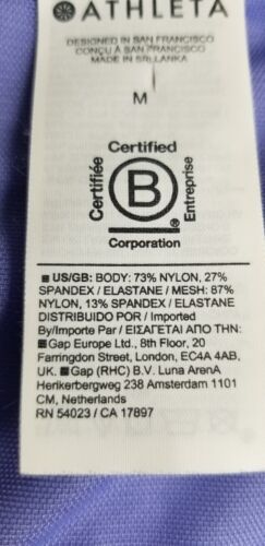 Athleta Shirt M Purple Seasoft Tank Yoga Casual Athletic Top Stretch EUC - Picture 9 of 9