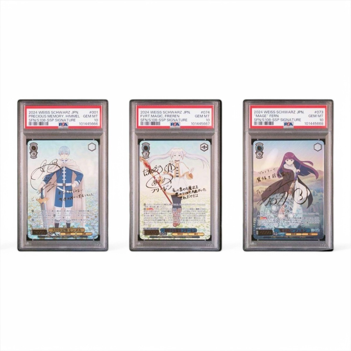 PSA 10 Signed Weiss Schwarz Frieren Himmel Fern SSP Japanese
