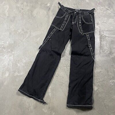 Tripp NYC Bondage Pants Goth Black Punk Rave Y2K Vintage Tripp NYC Bondage Pants Goth Black Punk Rave Y2K Vintage
