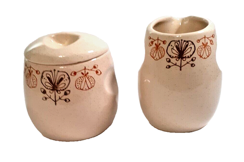 Franciscan Pomegranate Creamer And Sugar With Lid MCM Vintage - Picture 3 of 8