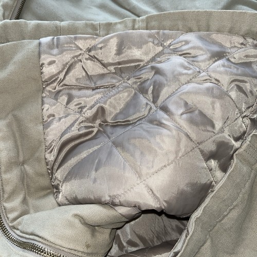 Now 16 Jacket Kahki Faux Fur TrimHood Pockets Quilted Lining Pockets - Picture 6 of 7