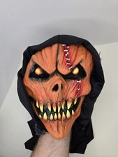 Forum Novelties Halloween Mask Hooded Pumpkin Monster PVC Scary Dress Up Adult