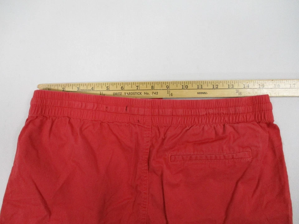H&M Shorts Men Size 33R Red Drawstrings Solid Relaxed Casual Stretch - Image 3 of 4