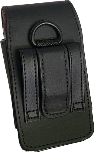 Étui boucle de ceinture en cuir noir pour téléphone à rabat Coolpad Belleza - Photo 5 sur 7