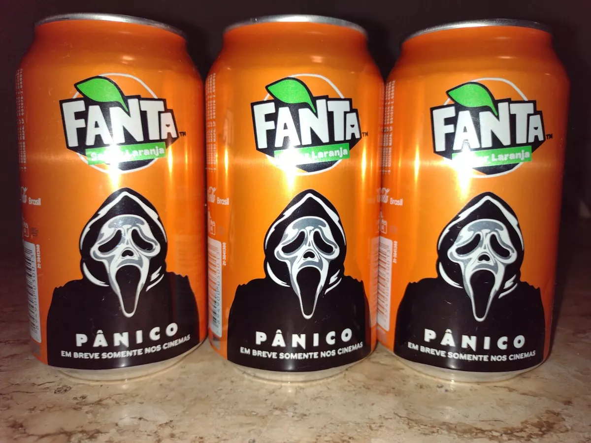 Lot of 3 Fanta Orange from Brazil Scream 5 Movie limited edition