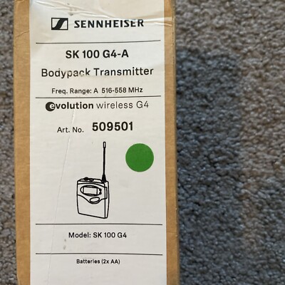 Sennheiser SK 100 G4 Wireless Bodypack Transmitter - PROAUDIOSTAR | eBay