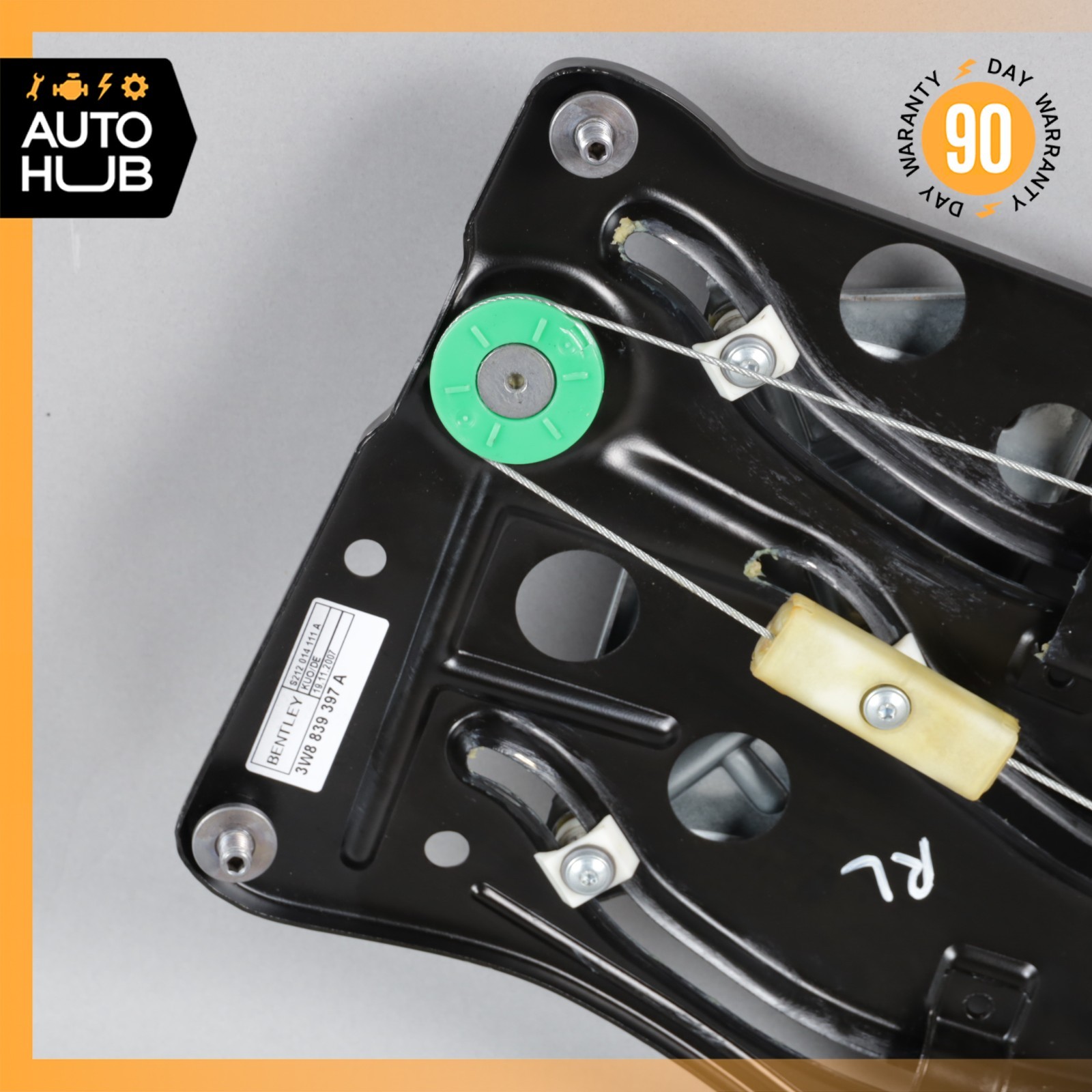 08-10 Bentley Continental GT Coupe Rear Left Side Window Regulator OEM 87k