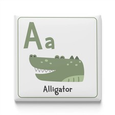 Animal Alphabet Letter Fridge Magnet 2x2 Choose A-Z Single Made in USA