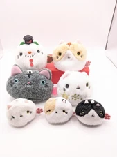 sanei Boueki Neko Dango Cat Plush Lot 