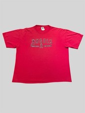 Anaheim Angels Lee Sport West Division vintage MLB baseball red t shirt Size 3XL