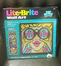 Lite-Brite Wall Art Pop WOW Edition 16x16 Lite-Up Unit 6000 Mini Pegs MPN 44901