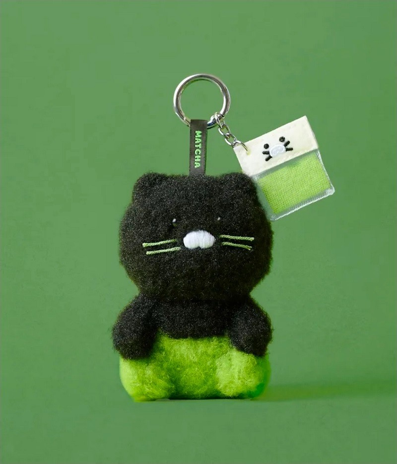 Kakao Friends Chunsik Matcha Plush Keychain Doll Kawaii Bag Charm
