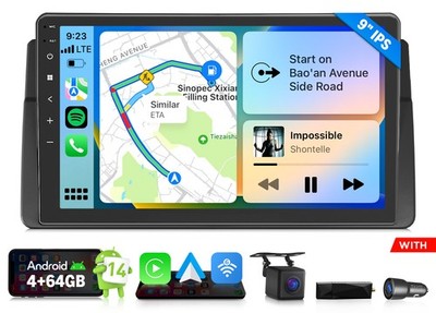 DAB+ Eonon E46X7A Android Auto 14 4+64 Autoradio BMW 3er E46 Navi CarPlay Kamera