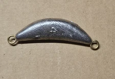 4oz Banana/Crescent  Sinker 10 Each Freshwater & Saltwater Free Shipping