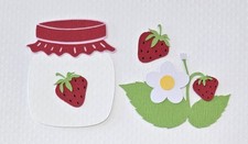 Strawberry Shortcake Jam Set. Scrapbook, Card Making Paper Piecing