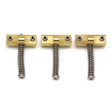 3x Compensated Vintage Brass Bridge Saddles for Telecaster Tele Style Guitar
