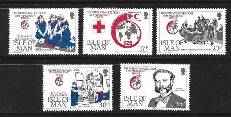 ISLE OF MAN - Scott #403-07 MH set