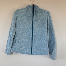 REI Co-op Soft Blue Heathered Full Zip Jacket Women's Size S