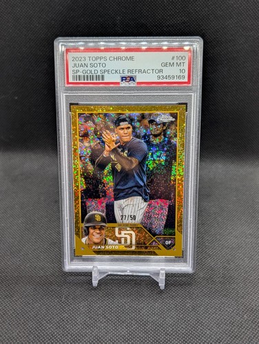 2023 Topps Chrome Juan Soto SP Gold Speckle /50 PSA 10
