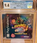 Rampage 2 Universal Tour Playstation PS1  CGC Graded 9.4 A