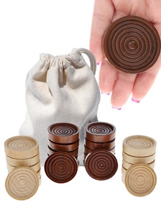 We Games Holz Dame nur Figuren (2'') Dame Brettspiel & Backgam