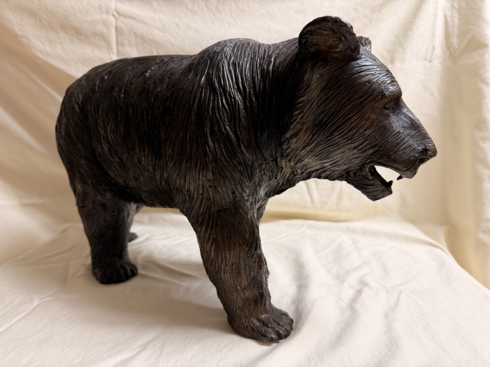 Prowling Bear Bronze  - 12" 