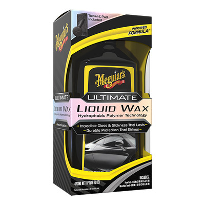 Meguiar's Ultimate Liquid Wax Flüssigwachs mit Abperleffekt Lotuseffekt (473ml)