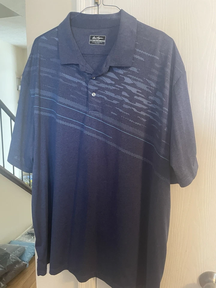 Camisa de golf deportiva Ben Hogan Performance para hombre talla 3XL azul marino Foto 2 de 4