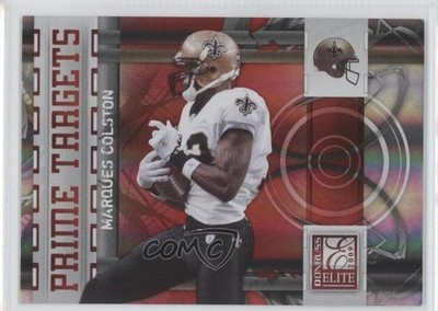 2009 Donruss Elite Prime Targets Red 189/199 Marques Colston #12 0f8