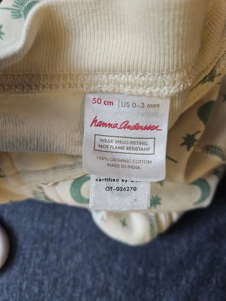 Hanna Andersson Organic Cotton Zip Baby Sleeper 0-3 Months | Celestial Print... - Image 3 of 4