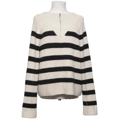 Zara, pull en tricot, taille : L, beige/noir, acrylique/polyamide/polyester #VFx - Photo 1/4