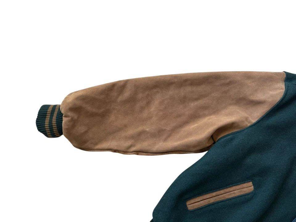 Vintage Atlanta Olympics 1996 Wool Leather Varsity Jacket Sz Large Bomber - Image 3 of 4