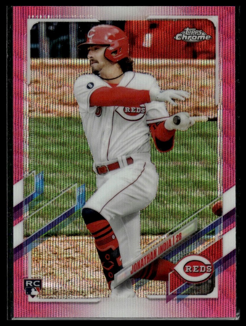 2021 Topps Chrome Update #USC74 Jonathan India Pink Wave Refractor