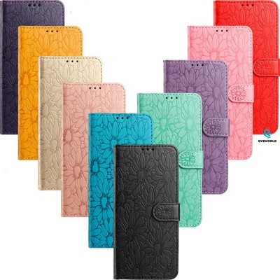 Handyhülle für Xiaomi 17 15T Redmi 15C 15 15A Note 15 Daisy Embossed Wallet Case
