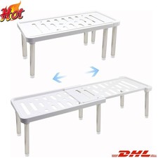 Teleskop Schrankeinsatz Tellerhalter Tellerregal Schrankregal Küche Bad Regal DE