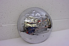 Vintage Chrome Chevrolet Hubcap Dog Dish Early 1940s Vintage Chrome Chevrolet Hubcap Dog Dish Early 1940s