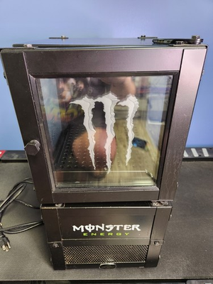 #ad Monster Energy Mini Fridge. Very Rare. Gets Ice Cold and Lights Up. $480.00