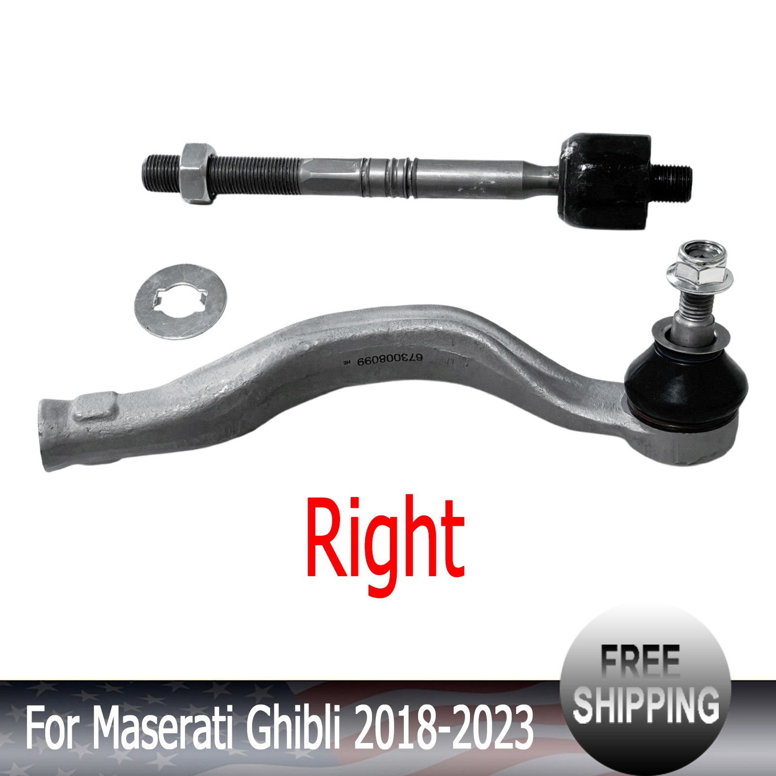 Maserati Ghibli 2018-2023 Right Inner Tie rod end P/N 673008099