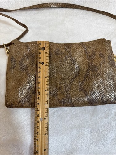 Carolina Hill Women’s Crossbody Multi Compartment Zipper Slots Faux Snakeskin - Picture 11 of 12