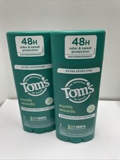  2 Tom's of Maine, Extra Effective Antiperspirant, North Woods, 3.25 oz Ea Toms