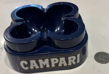 Vintage Original Campari Soda Ashtray Thun Design Made In Italy 70’s-80’s NICE