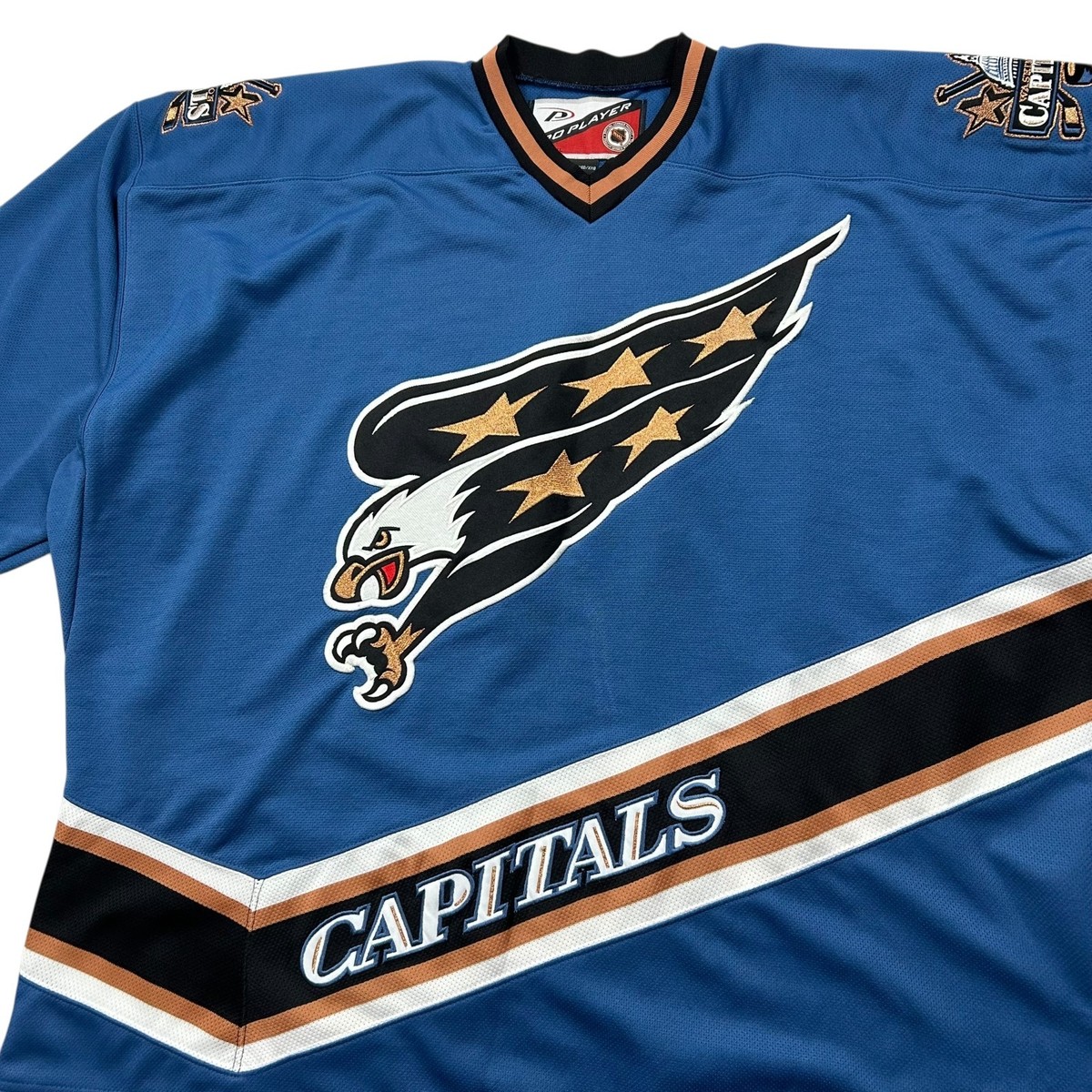 VTG 90s NHL WASHINGTON CAPITALS PRO PLAYER HOCKEY JERSEY SIZE XXL