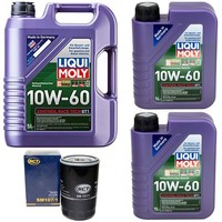 MotoröL Set GT1 10W-60 Liqui Moly 7 Liter + ÖLfilter FüR Opel Frontera A 2.5 Tds