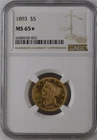 1893 $5 Liberty Head Gold Coin NGC MS 65* – Rare Collectible
