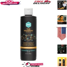 DHS Coal Tar Shampoo 8 Oz - Fragrance-Free Dandruff Treatment for All Hair Types