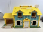 Vintage Fisher Price Little People PLAY FAMILY HOUSE #952 Original 1969