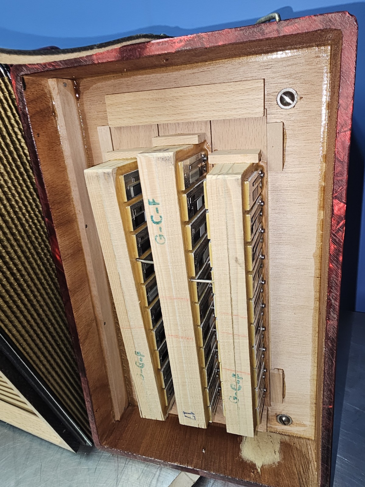 Used hohner Corona G/C/F ll diatonic made germany no case