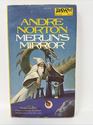 Merlin's Mirror by Andre Norton DAW No 152 1st/4th 1975 Paperback Sci Fi Fantasy